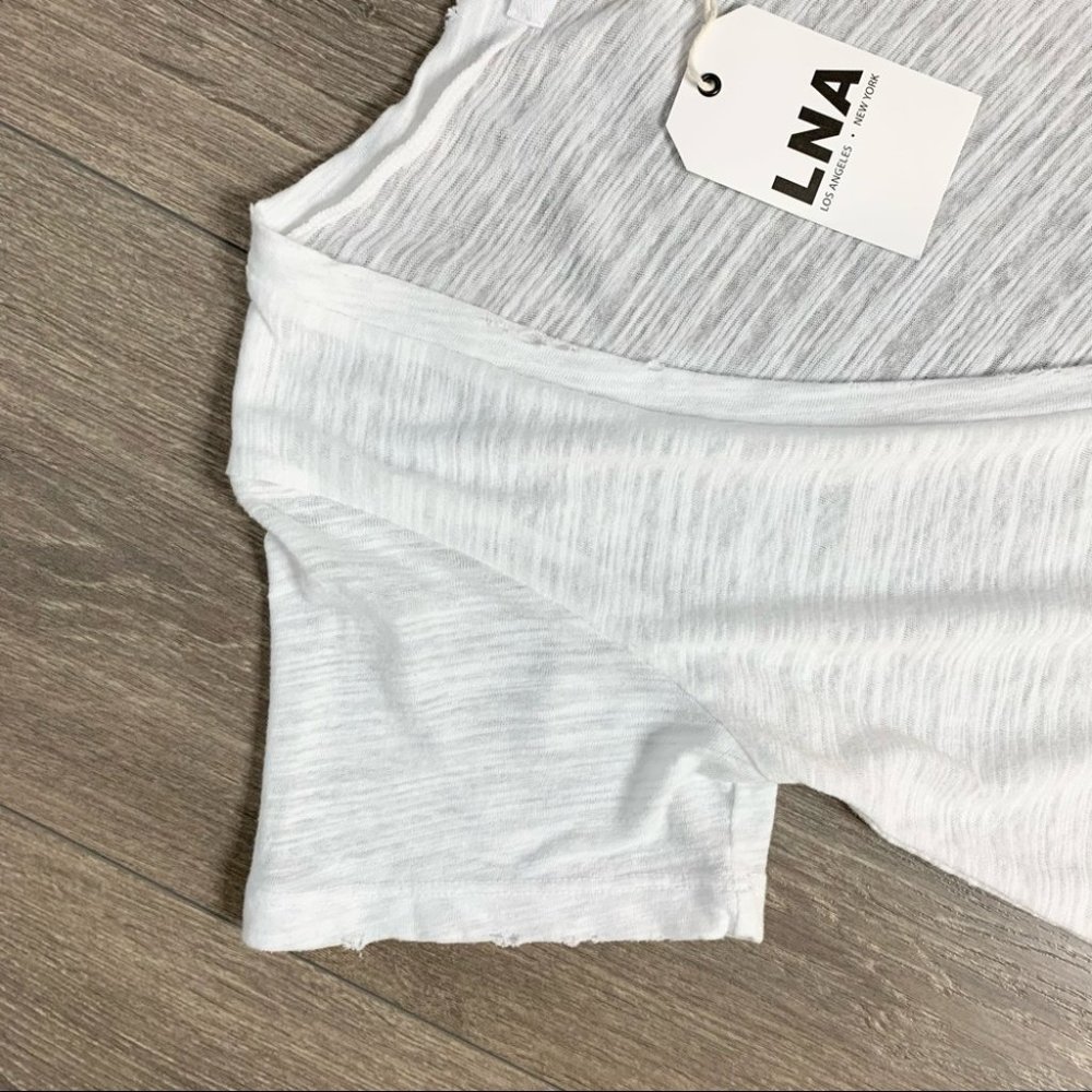 LNA Extreme V Tee T-Shirt White Size XS - Picture 6 of 10